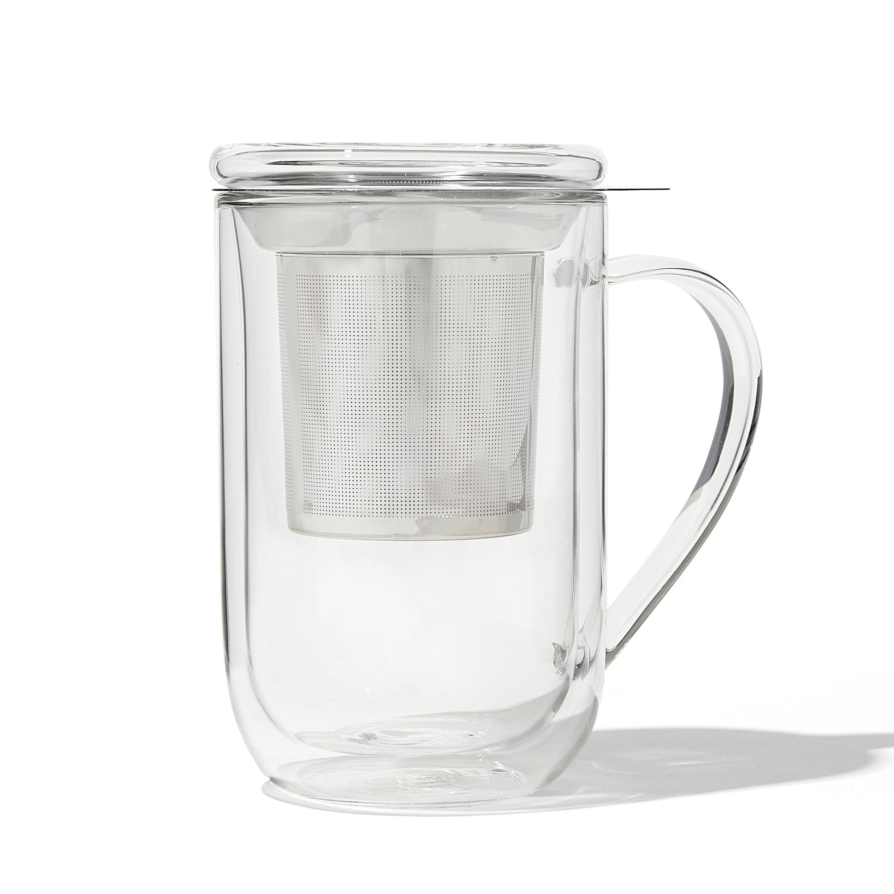 Double Walled Glass Nordic Mug with Infuser  more detail 