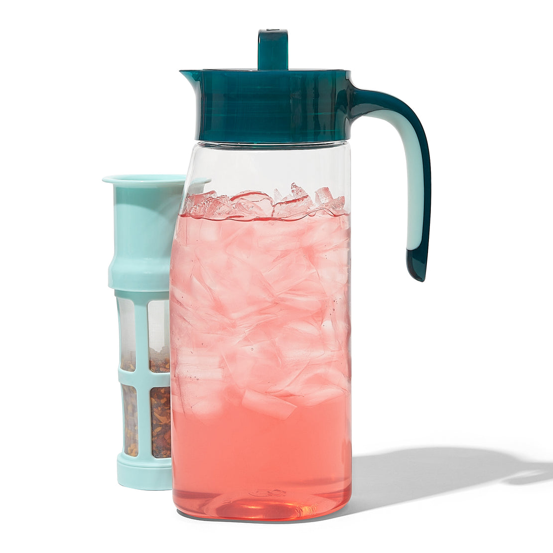 Deep Teal Iced Tea Pitcher