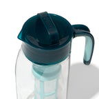 Deep Teal Iced Tea Pitcher  detail