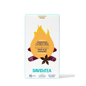 Organic Cinnamon Rooibos Chai Tea Pack of 15 Sachets Rooibos front view