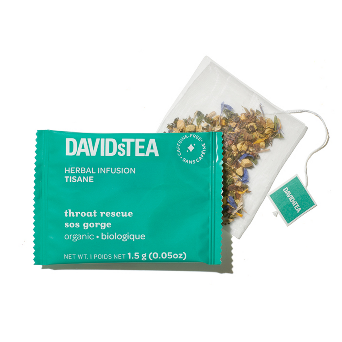 Organic Throat Rescue Tea Pack of 12 Sachets  secondary