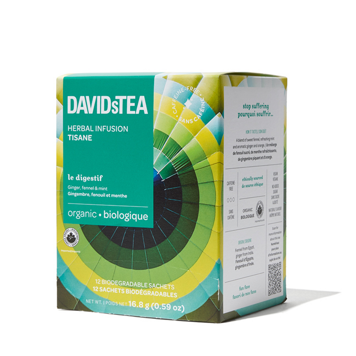Organic Le Digestif Tea Pack of 12 Sachets  more detail