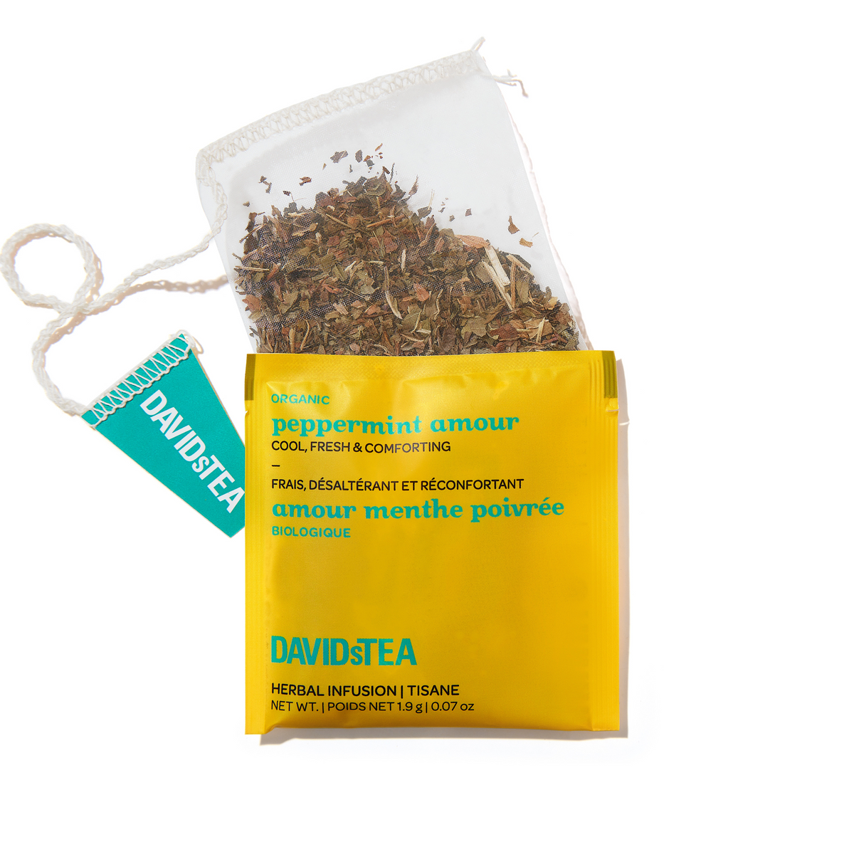 Organic Peppermint Amour Tea Pack of 25 Sachets  secondary