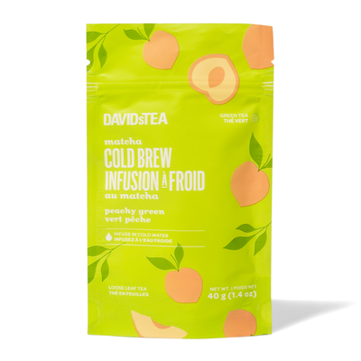Peachy Green Cold Brew Tea Green front view