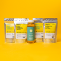 tea pop bundle with 4 herbal teas and agave syrup