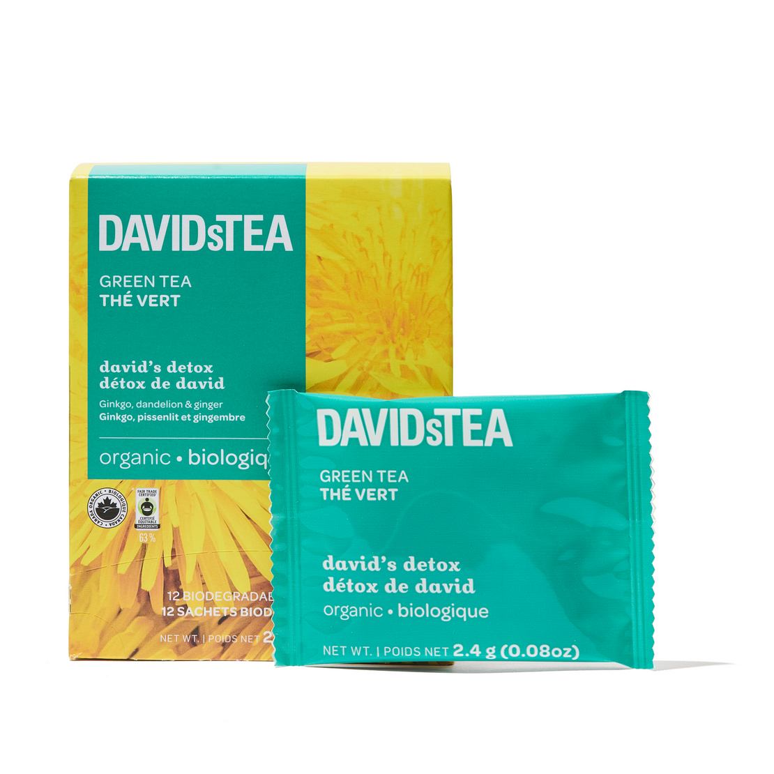 Organic David's Detox Tea Pack of 12 Sachets