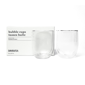 Ensemble de tasses Bulle en verre double paroi transparent