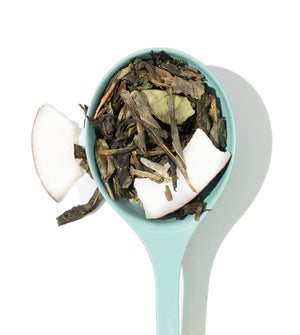 White Coconut Tea White front view