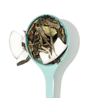 White Coconut Tea White front view