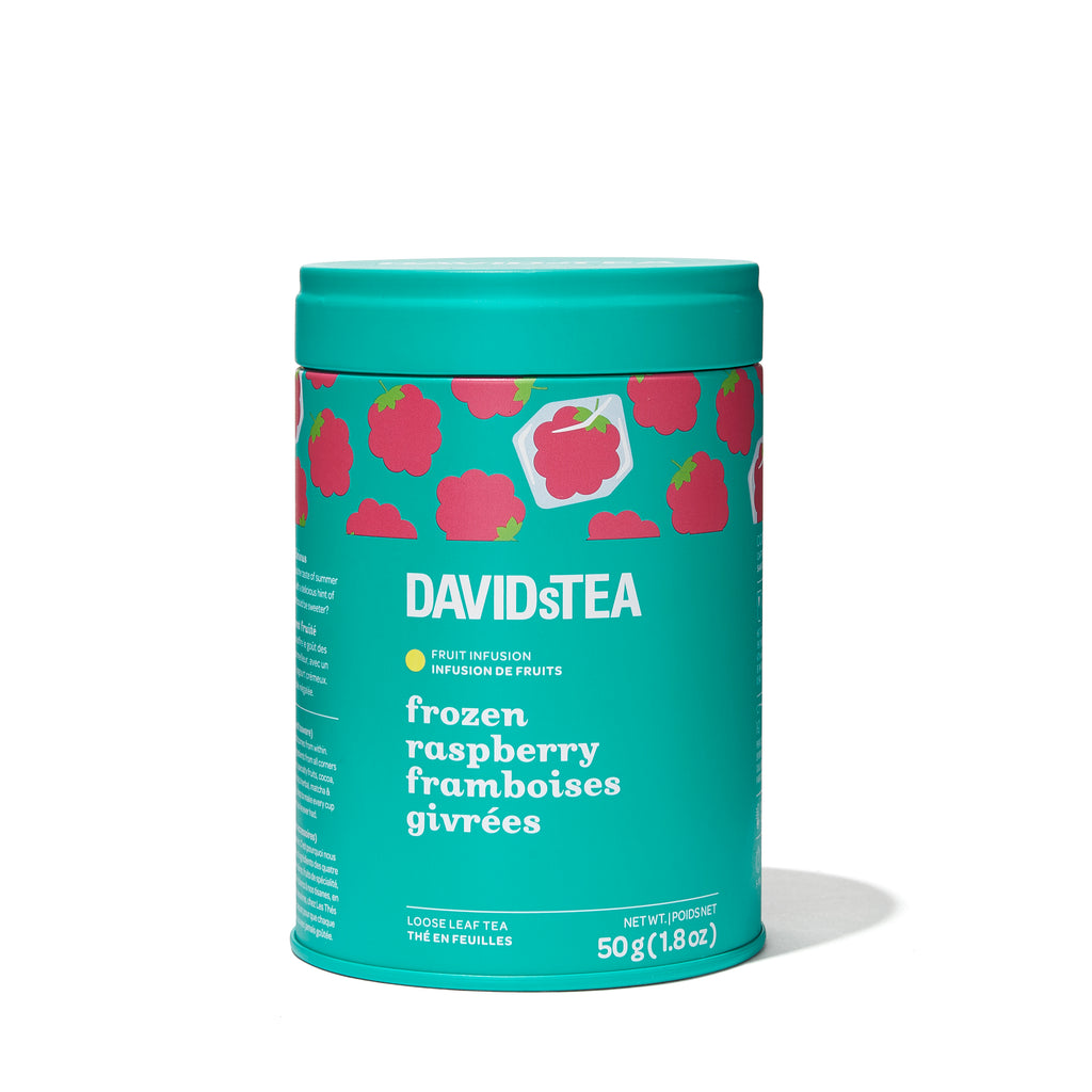 Frozen Raspberry Limited Edition Tea Tin Herbal front view