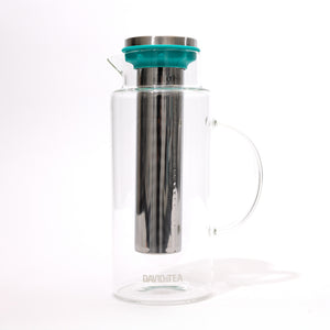Teal Glass Pitcher
