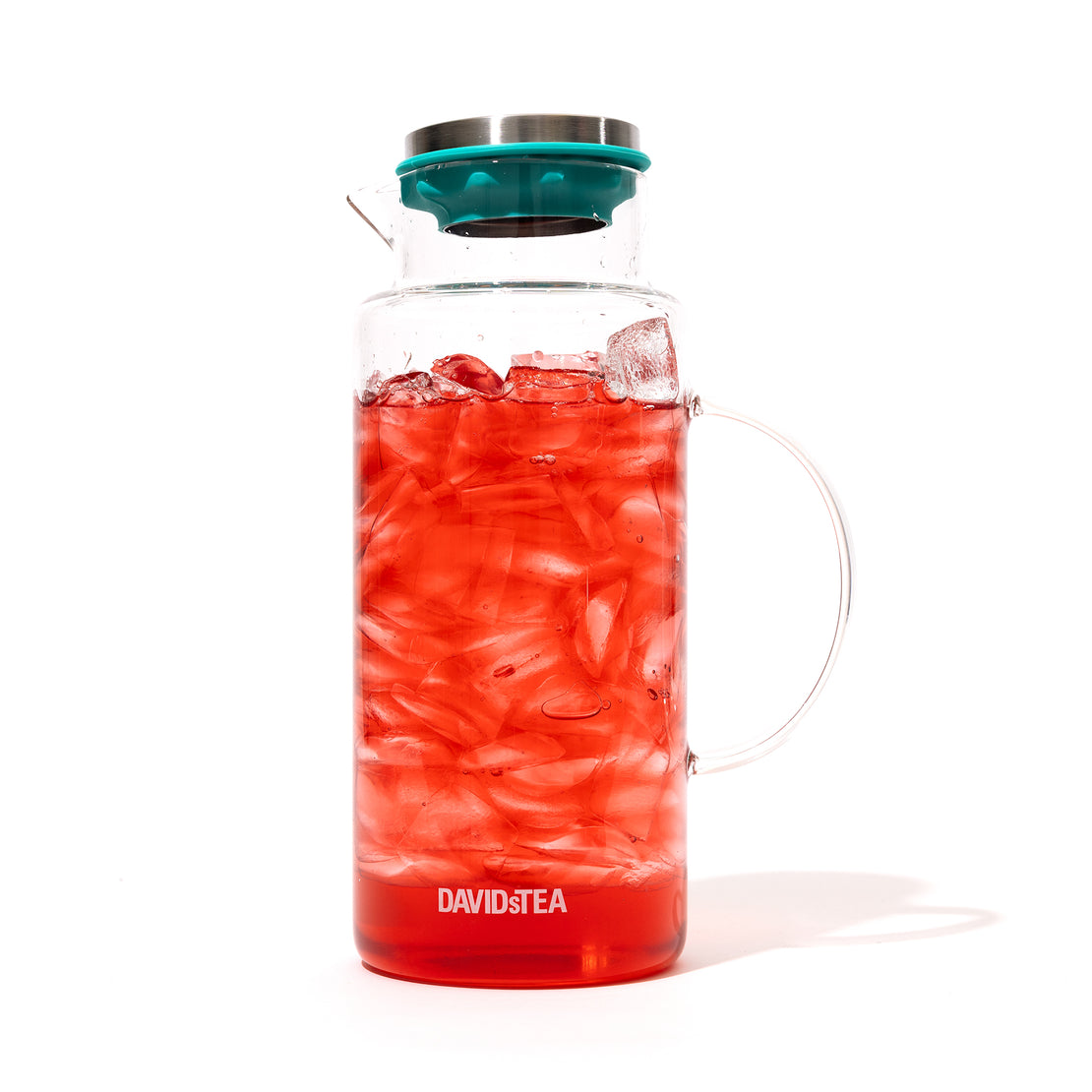 Teal Glass Pitcher
