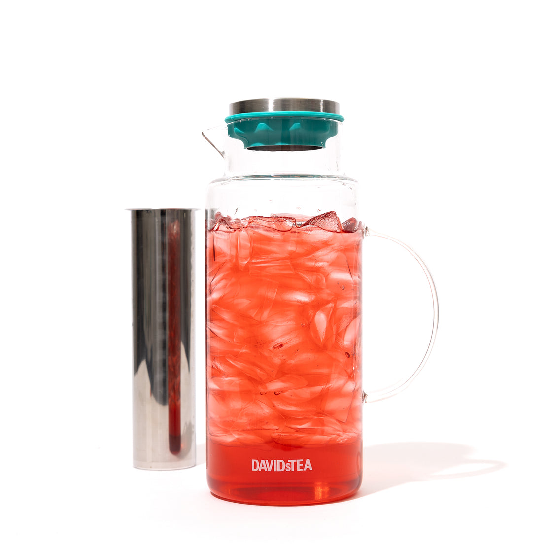 Teal Glass Pitcher