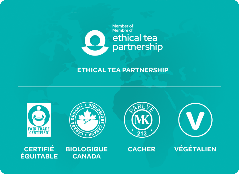 Ethical Tea Partnership and tea certification logos