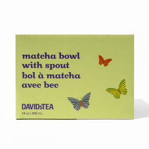 Butterfly Away Double Walled Glass Matcha Bowl with Spout  more detail 