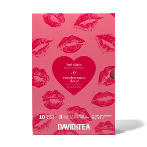 Hot Date 3 Tea Sampler  front view