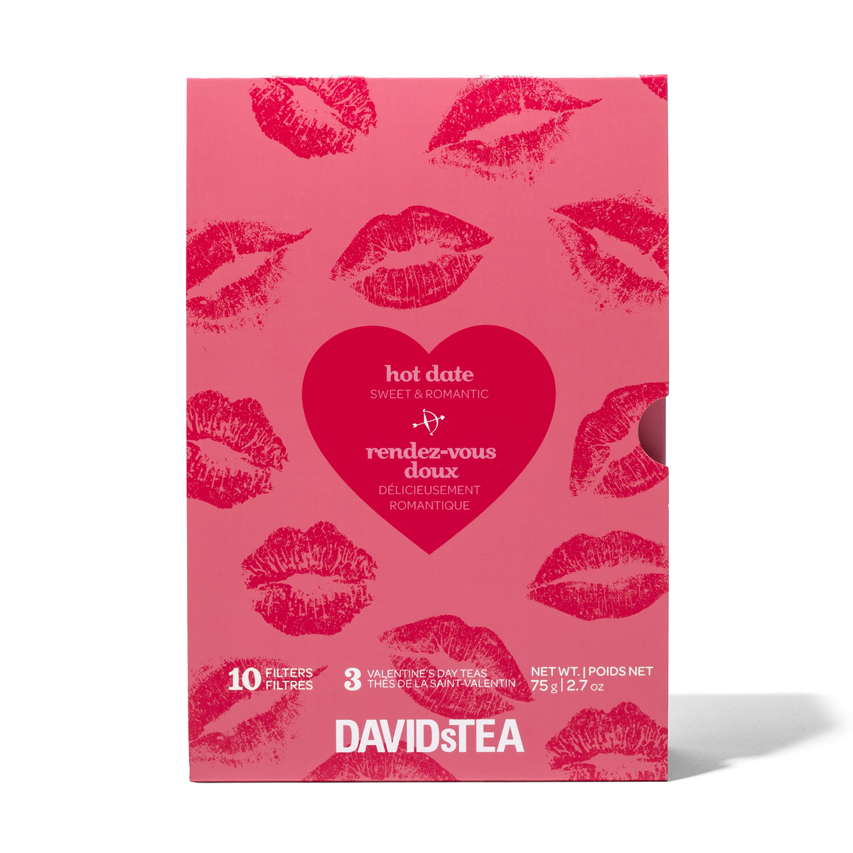 Hot Date 3 Tea Sampler  front view