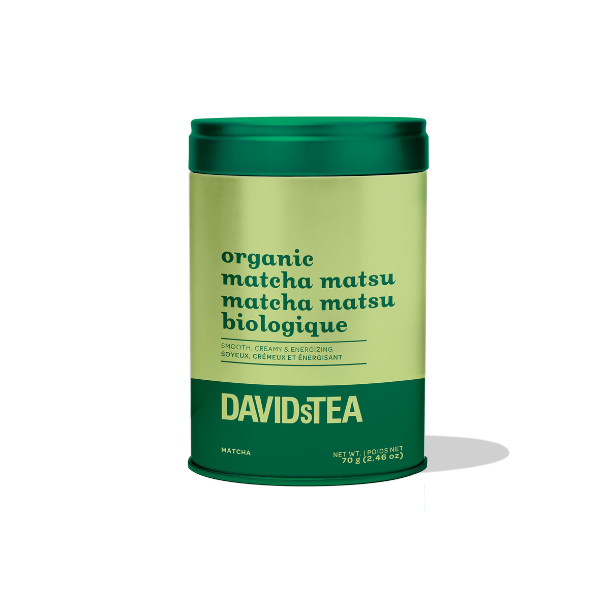 Organic Matcha Matsu Iconic Tin Matcha front view