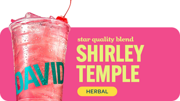 Shirley Temple iced herbal tea