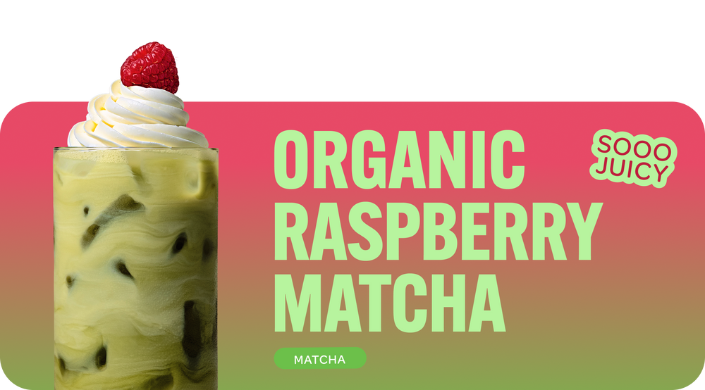 organic raspberry matcha