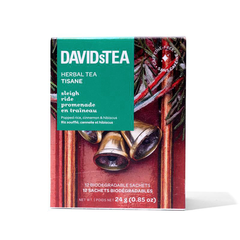 Sleigh Ride Tea Pack of 12 Sachets Herbal front view