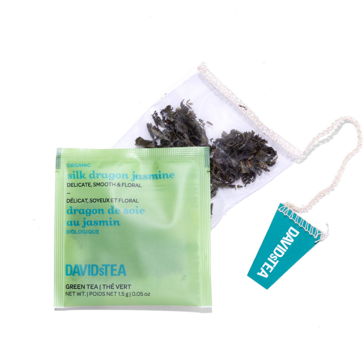 Organic Silk Dragon Jasmine Tea Pack of 25 Sachets  secondary