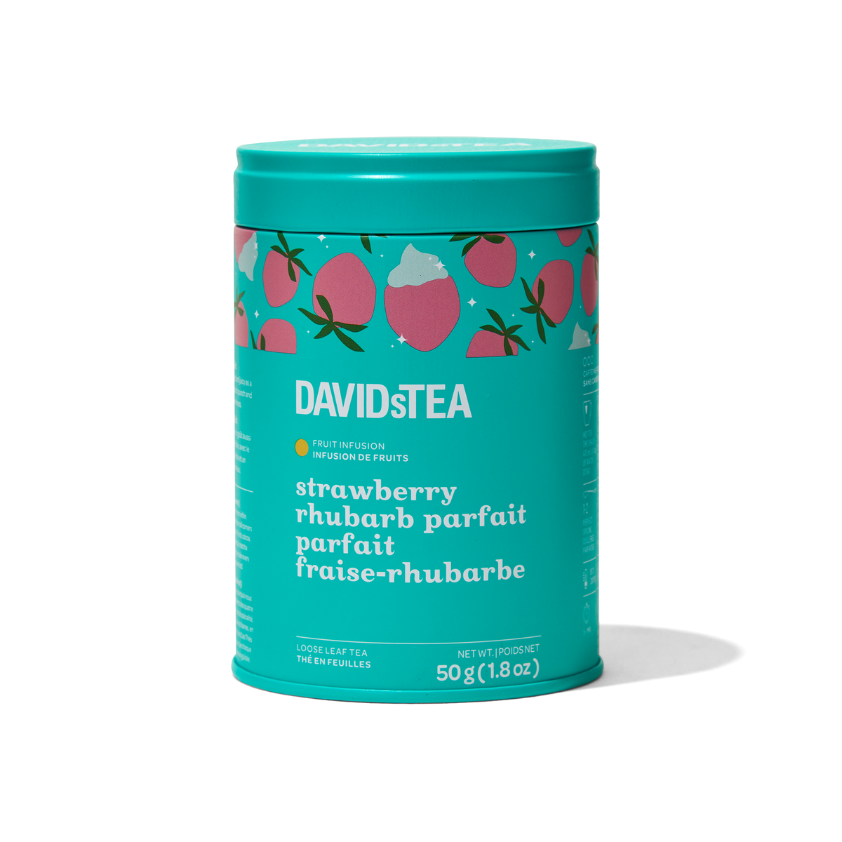 Strawberry Rhubarb Parfait Tea Loose Leaf Tin