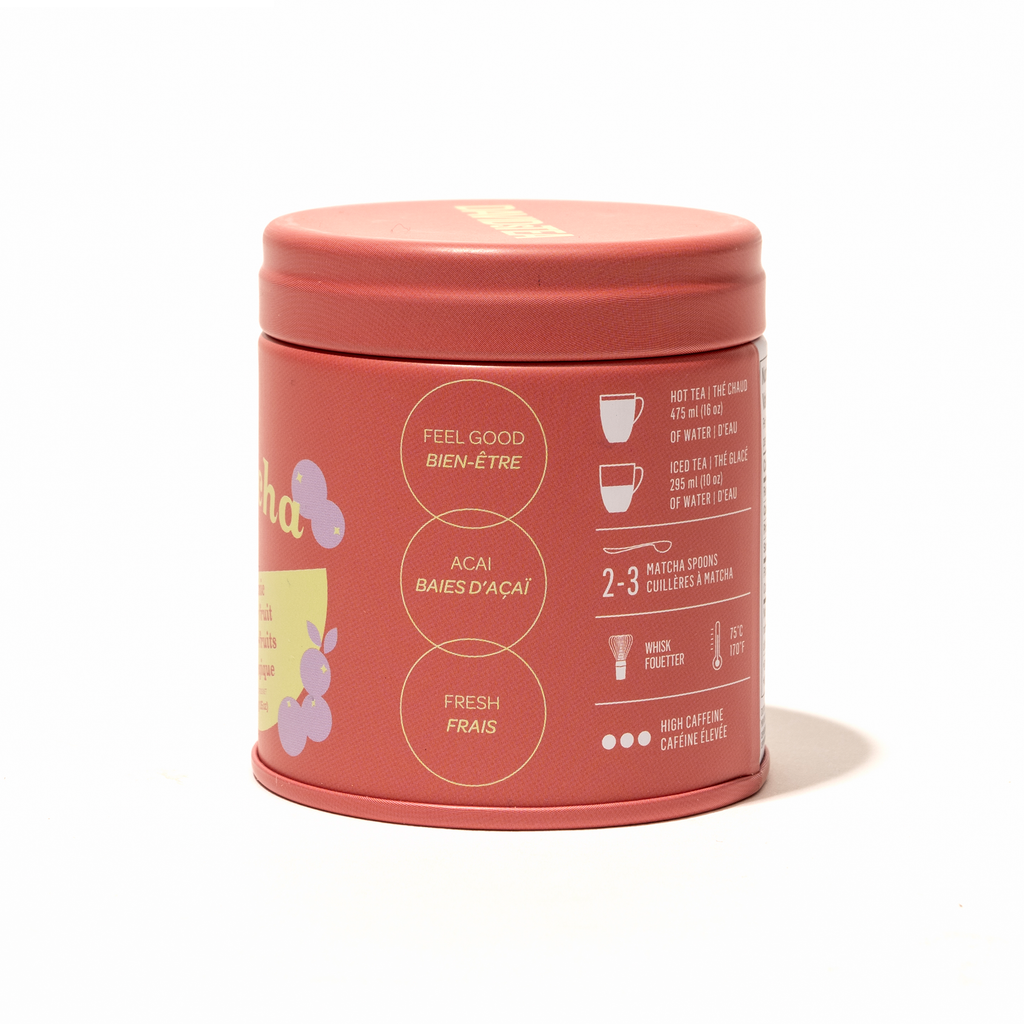 Organic Super Fruit Matcha Mini Tea Tin  detail