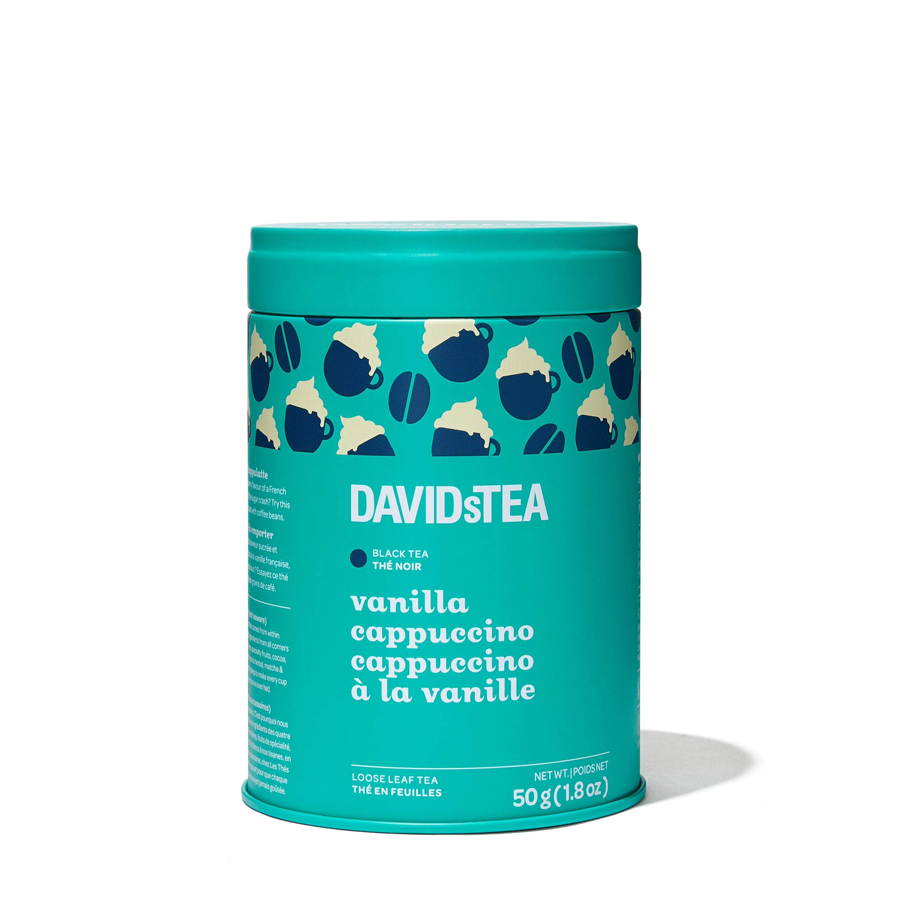 vanilla cappuccino limited edition tea tin – DAVIDsTEA