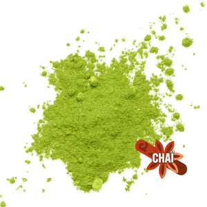chai matcha powder splash