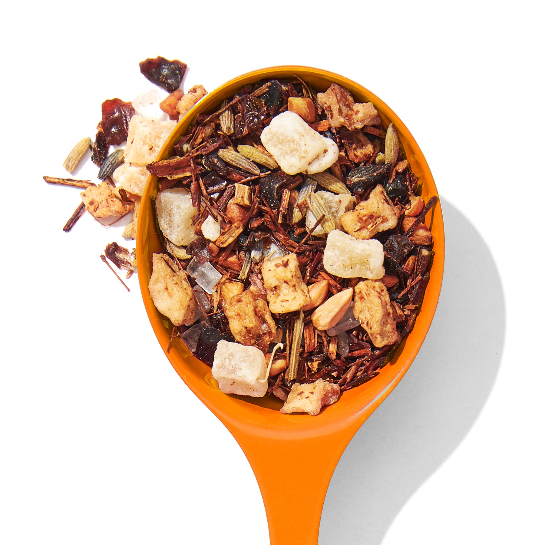lavender buttercream loose leaf tea rooibos spoon image
