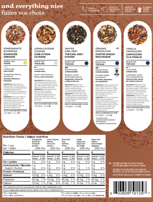 Sugar n' Spice Teas Sachet Variety Bag of 20 Sachets  secondary
