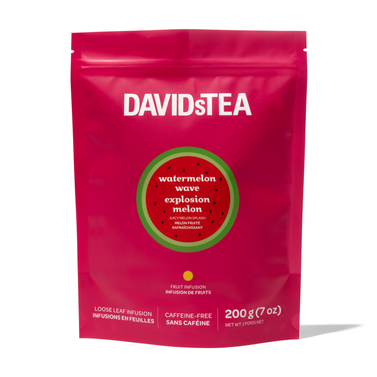 Watermelon Wave Tea 200 g Printed Bag – DAVIDsTEA